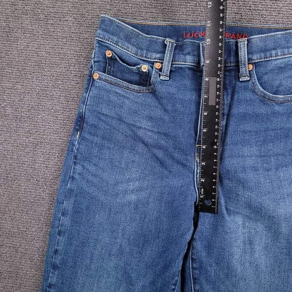 LUCKY BRAND Jeans Size 8/29 Long ZOE High Rise Straight Medium Wash Denim - Picture 11 of 15